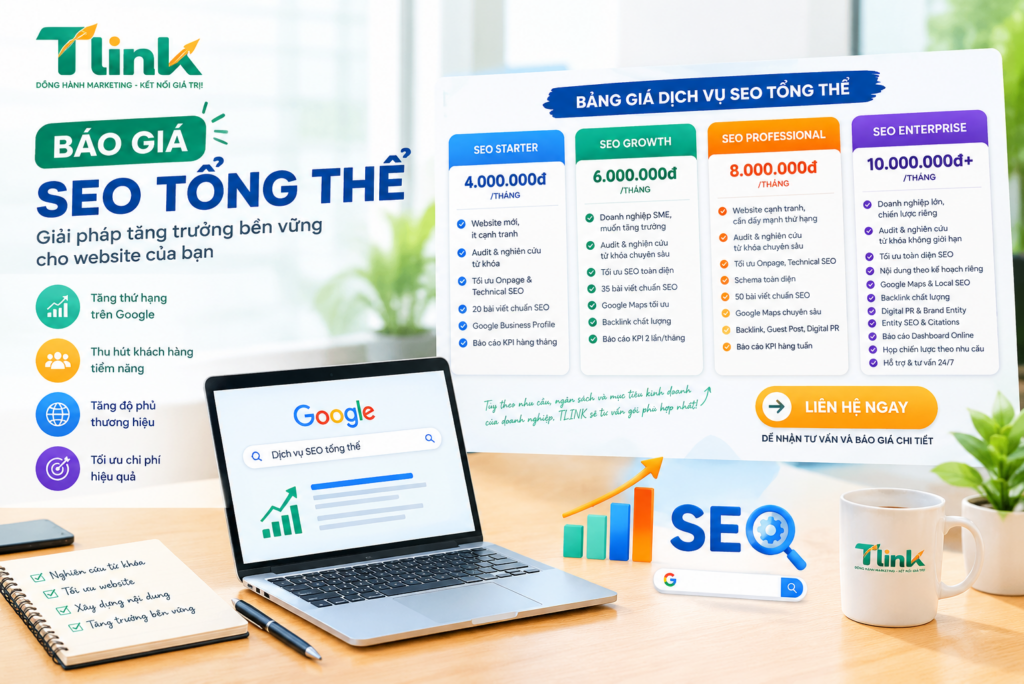 Báo giá SEO tổng thể
