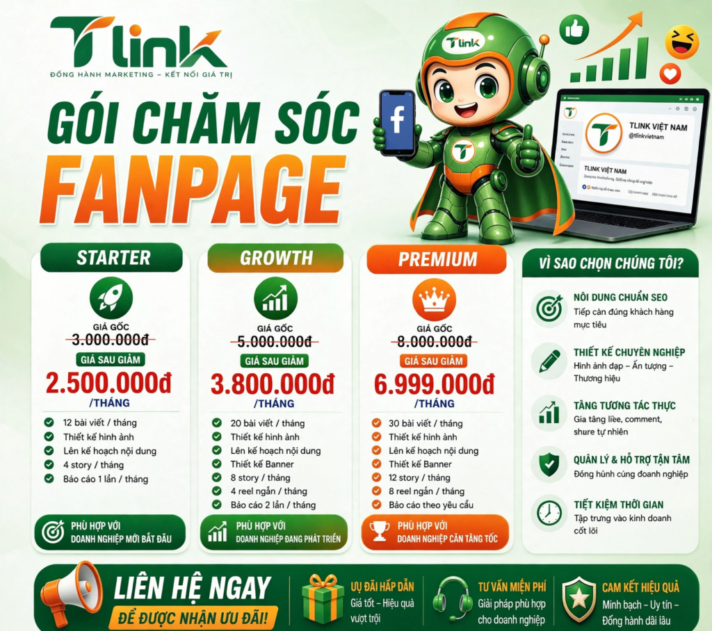 Gói chăm sóc fanpage